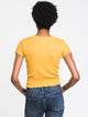 HARLOW WOMENS WAFFLE CROPPED TEE - CLEARANCE - Boathouse