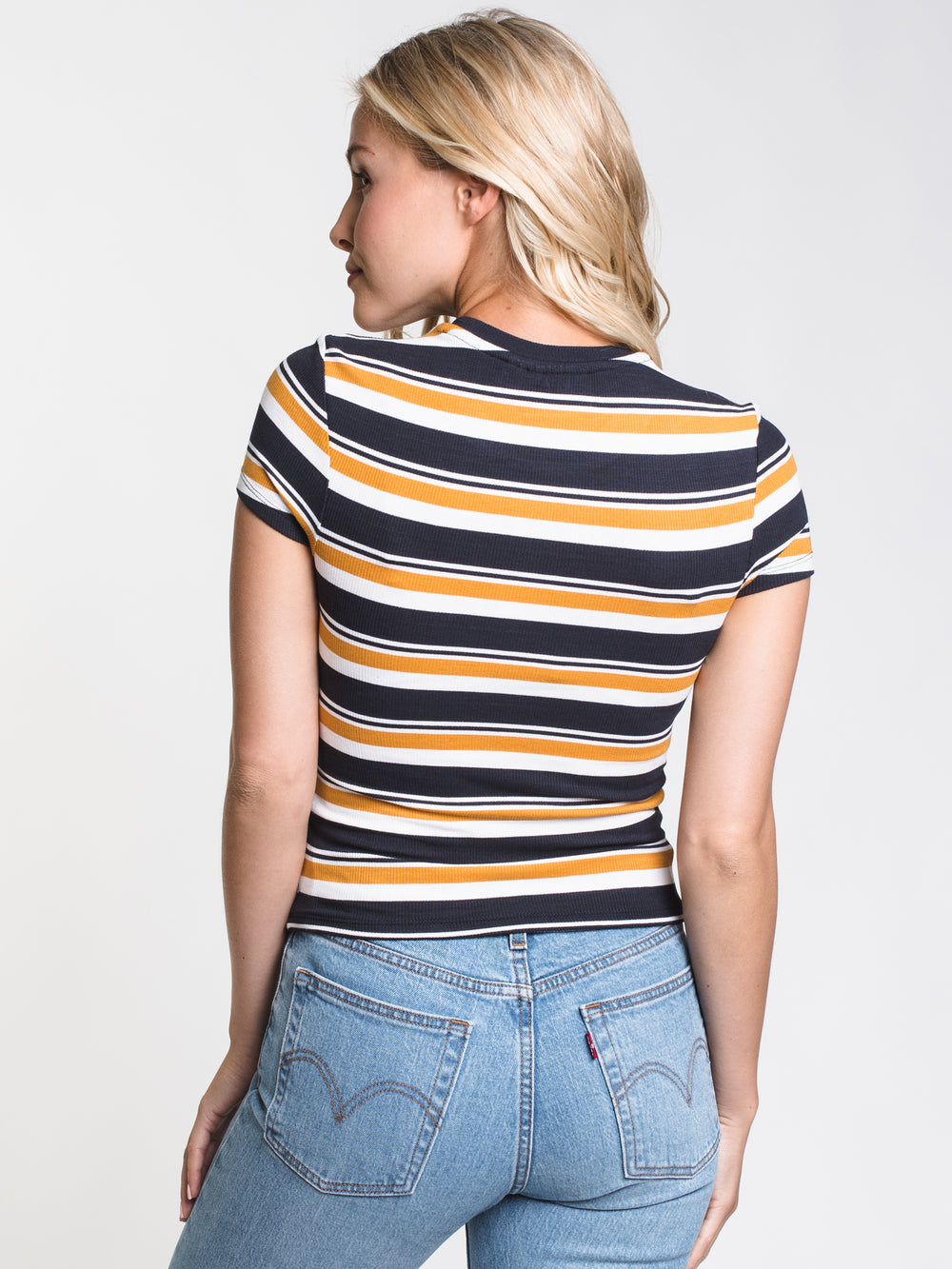 WOMENS AUTUMN STRIPED TEE - CLEARANCE