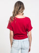 HARLOW WOMENS LAYLA KNOTTED TEE - CLEARANCE - Boathouse