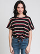 HARLOW HARLOW LAYLA KNOTTED STRIPE TEE - CLEARANCE - Boathouse