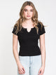 HARLOW WOMENS ALLY NOTCH TEE - CLEARANCE - Boathouse