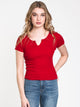 HARLOW WOMENS ALLY NOTCH TEE - CLEARANCE - Boathouse