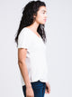 HARLOW WOMENS LEANNE SOLID TEE - WHITE - CLEARANCE - Boathouse