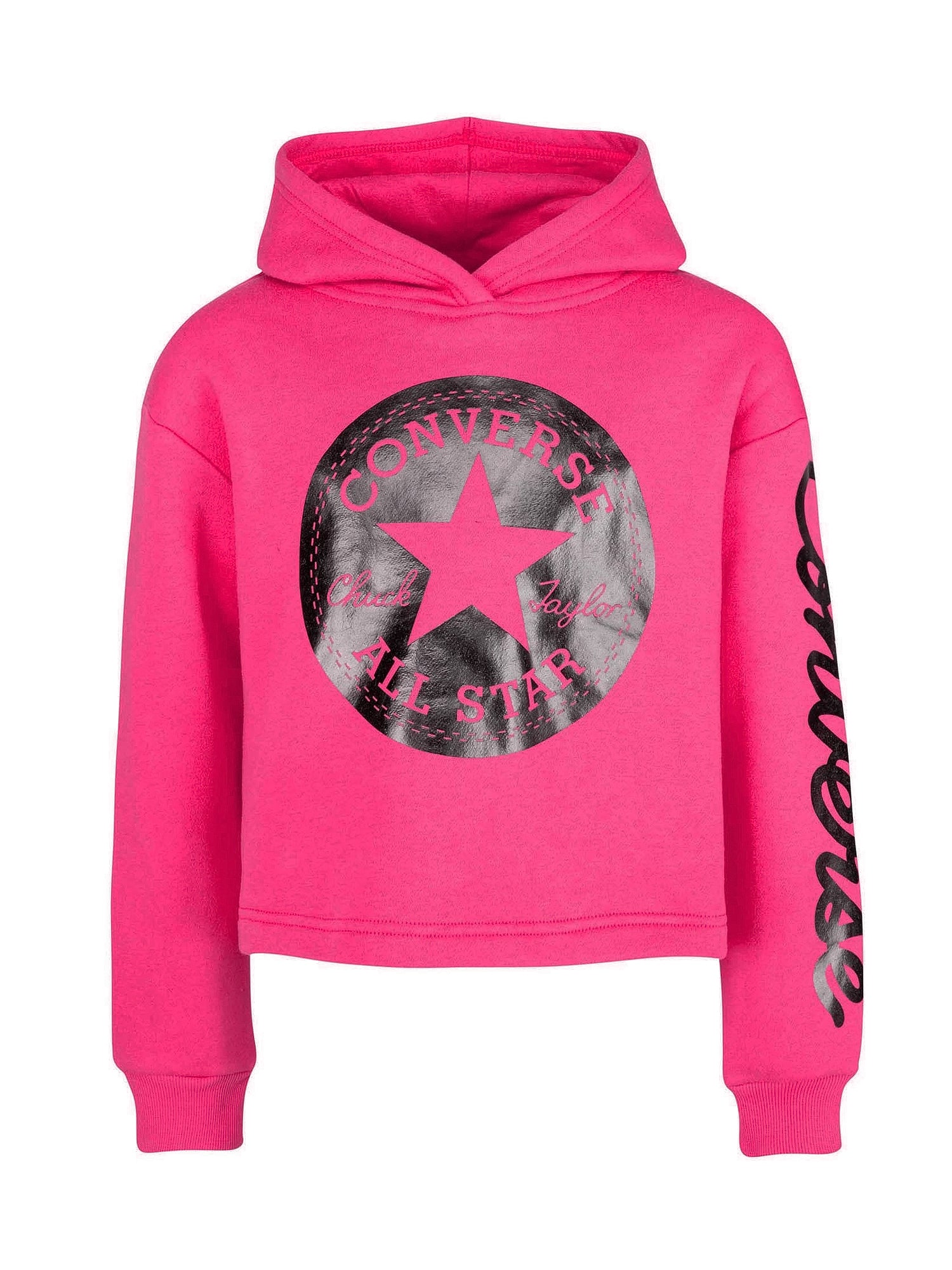 Pink 2024 converse hoodie