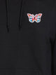 HOTLINE APPAREL HOTLINE APPAREL UNISEX BUTTERFLY EMBROIDERED HOODIE - BLACK - CLEARANCE - Boathouse