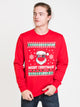 HOTLINE APPAREL MENS CHRISTMASK CREW - RED - CLEARANCE - Boathouse