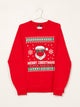 HOTLINE APPAREL MENS CHRISTMASK CREW - RED - CLEARANCE - Boathouse