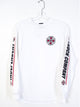 INDEPENDENT MENS SHEAR LONG SLEEVE T- WHITE - CLEARANCE - Boathouse