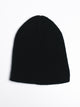 INSTANT CLASSIC CLASSIC SOLID BEANIE BLACK - CLEARANCE - Boathouse