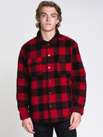 MENS SHERPA LUMBER JACKET - CLEARANCE