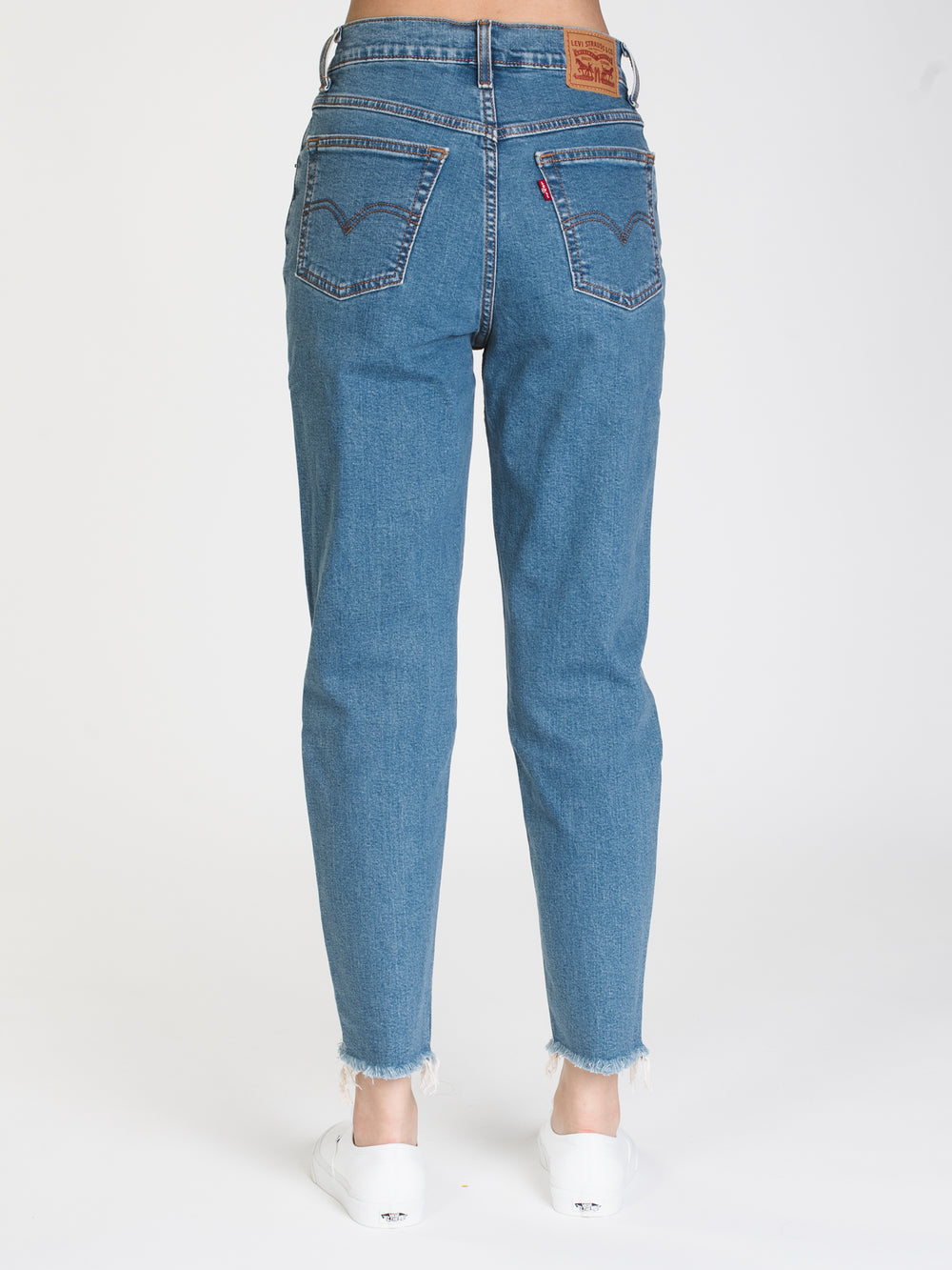 LEVIS MOM JEAN FRINGE ANKLE  - CLEARANCE