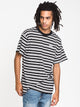 NIKE MENS SB ALL OVER PRINT STRIPE SHORT SLEEVE T-SHIRT - BLK/WHT - CLEARANCE - Boathouse