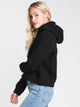 OBEY WOMENS SHIPLEY PULLOVER HOODIE- BLACK - CLEARANCE - Boathouse