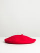 ONLY WOOL BERET - RED - CLEARANCE - Boathouse