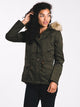 ONLY WOMENS KATE PARKA - PEAT OLIVE - CLEARANCE - Boathouse