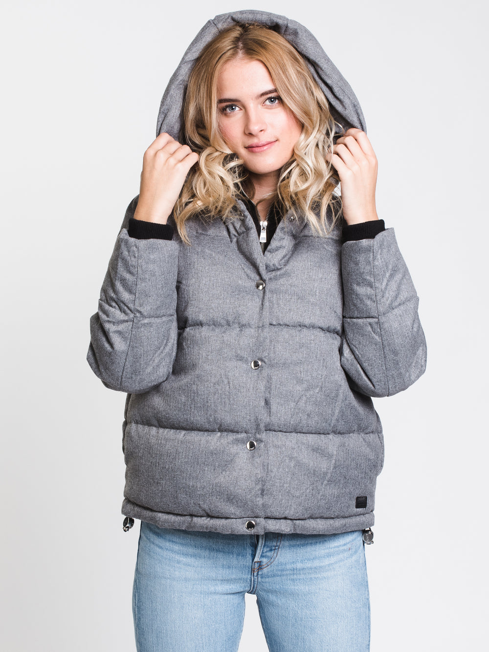 WOMENS VIKKI QUILTED JACKET - LT GREY - CLEARANCE
