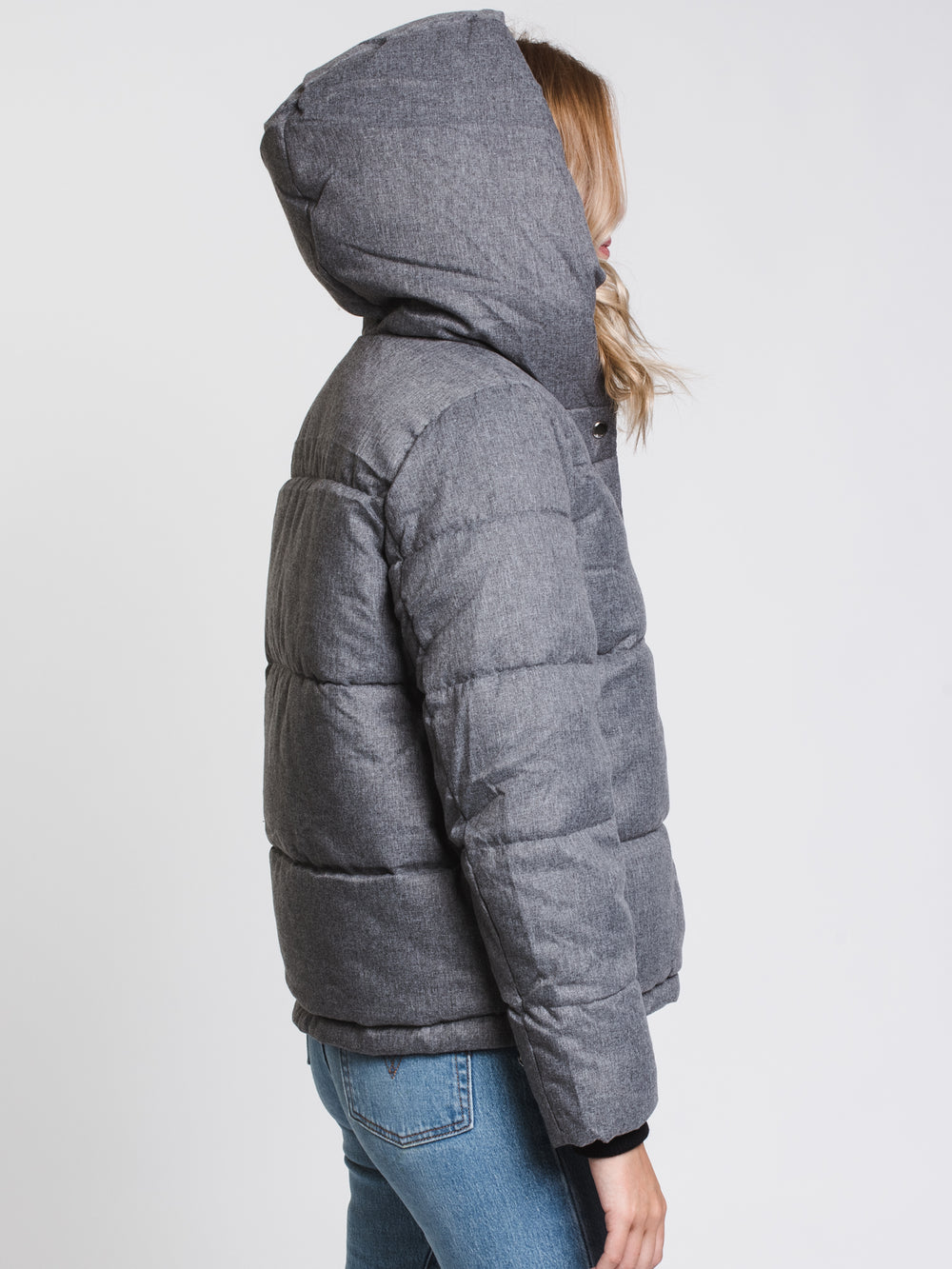 WOMENS VIKKI QUILTED JACKET - LT GREY - CLEARANCE