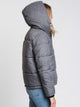 ONLY WOMENS VIKKI QUILTED JACKET - LT GREY - CLEARANCE - Boathouse