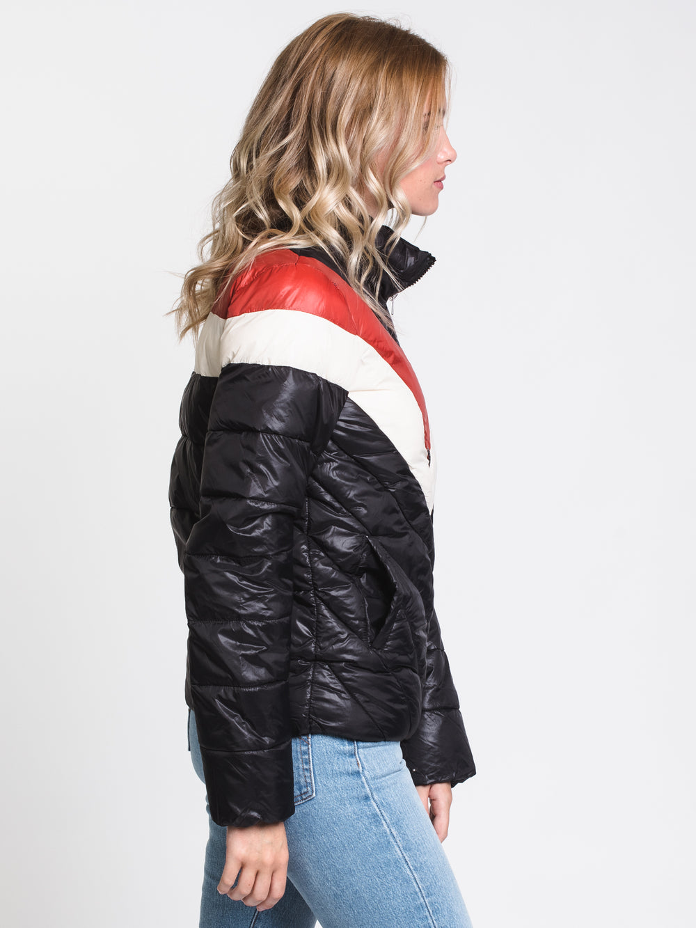 WOMENS LUCA PADDED JACKET - BLACK - CLEARANCE
