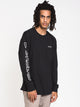 QUIKSILVER MENS COASTAL LONG SLEEVE TEE- ANTHRACITE - CLEARANCE - Boathouse