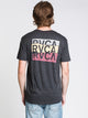 RVCA MENS OVERLAPS S/S T - BLACK - CLEARANCE - Boathouse