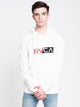 RVCA MENS LOGO PACK PULLOVER HOODIE - WHITE - CLEARANCE - Boathouse