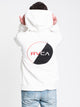 RVCA MENS LOGO PACK PULLOVER HOODIE - WHITE - CLEARANCE - Boathouse