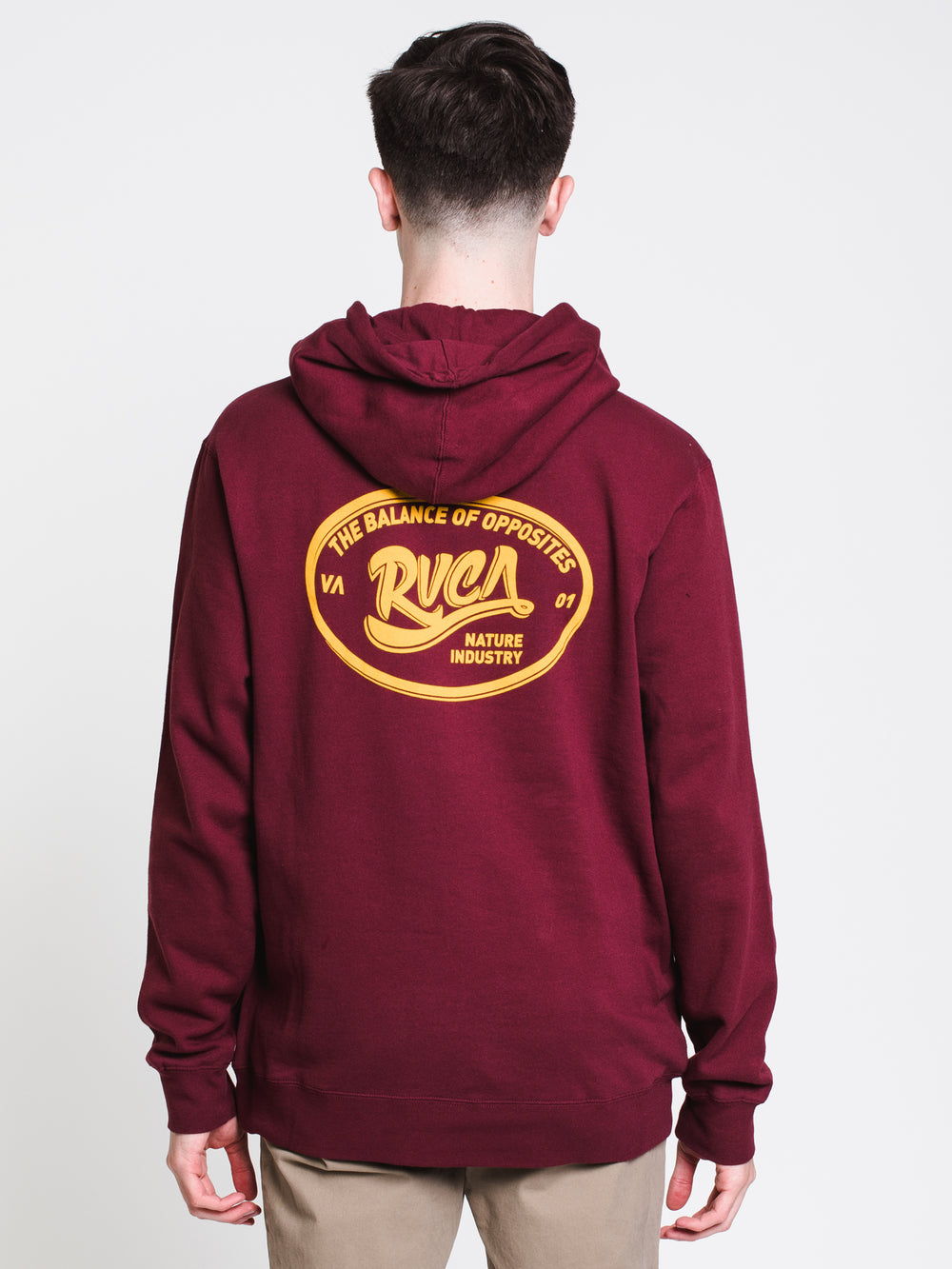 MENS LEAGUE PULLOVER HOODIE - TAWNY PORT - CLEARANCE