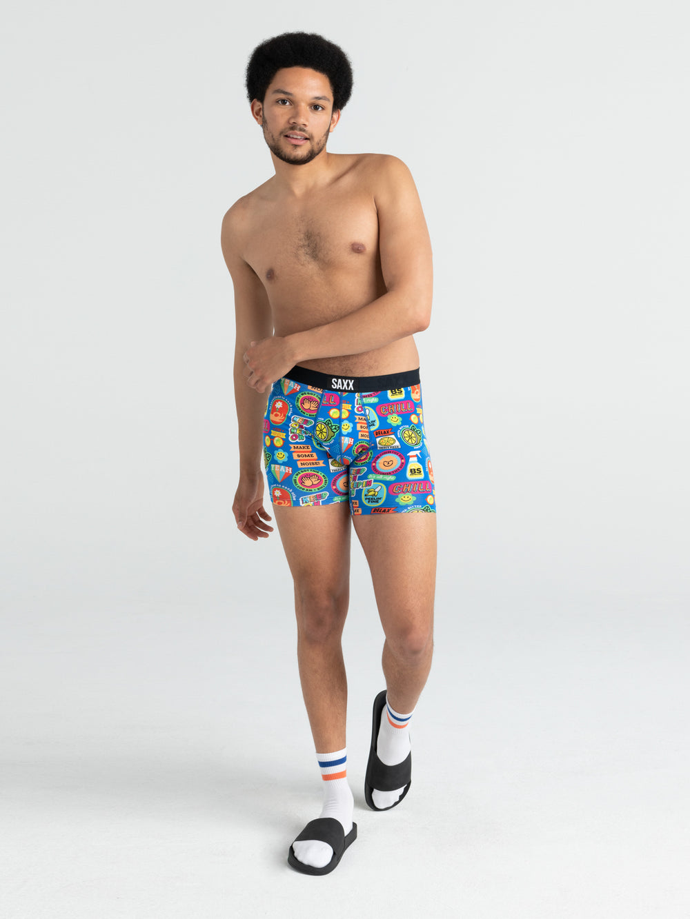 SAXX VIBE BOXER BRIEF - THE BRIGHT SIDE - CLEARANCE