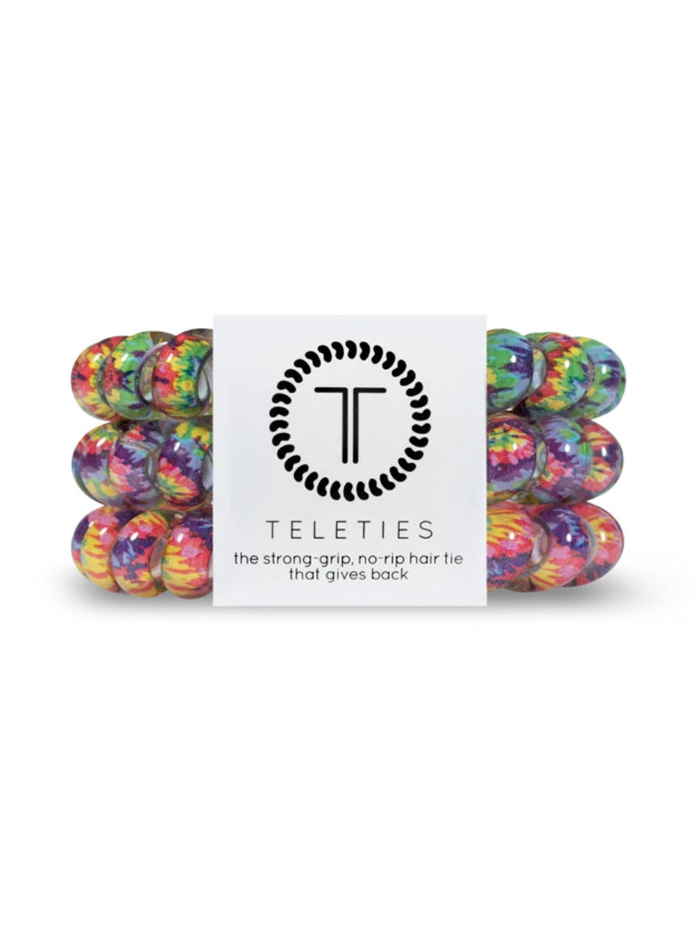 TELETIES HAIR TIE LARGE - PSYCHEDELIC - CLEARANCE