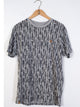 TENTREE MENS TREESTRIPE ALL OVER PRINT SHORT SLEEVE T-SHIRT- GREY - CLEARANCE - Boathouse