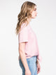 TENTREE WOMENS ROCHE SHORT SLEEVE TEE - QUARTZ PINK - CLEARANCE - Boathouse