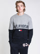 TOMMY HILFIGER MENS LOUNGE CLRBLK CREW - NVY/GRY - CLEARANCE - Boathouse