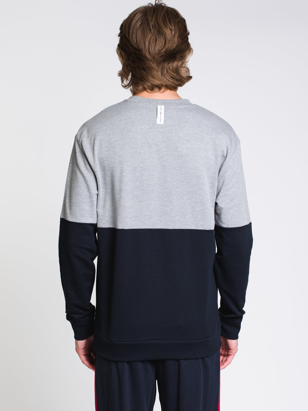 MENS LOUNGE CLRBLK CREW - NVY/GRY - CLEARANCE