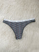 TOMMY HILFIGER WOMENS LOGO BAND THONG - NAVY - CLEARANCE - Boathouse