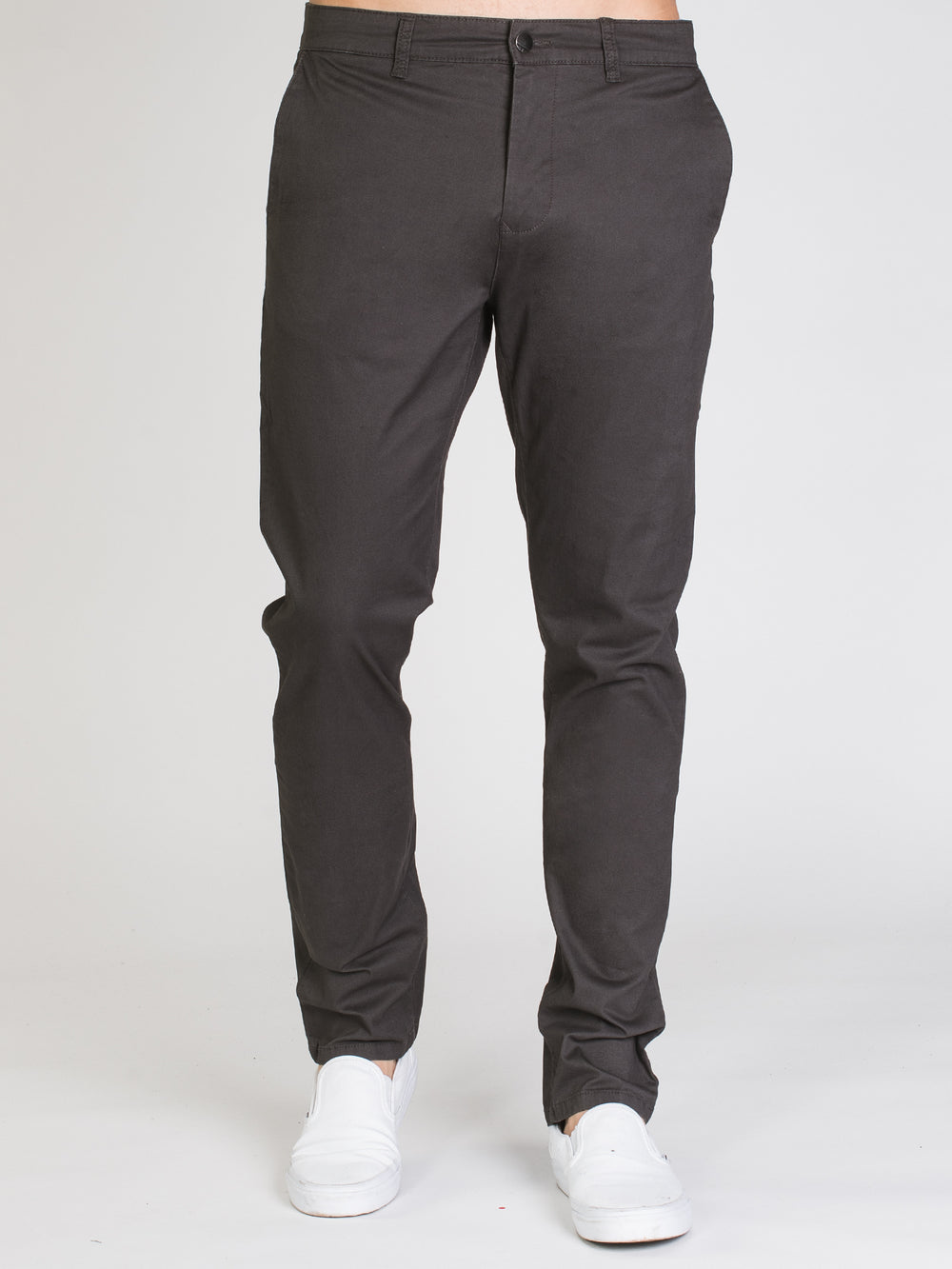 CHINO SLIM TAINTED - CHARCOAL - DÉSTOCKAGE