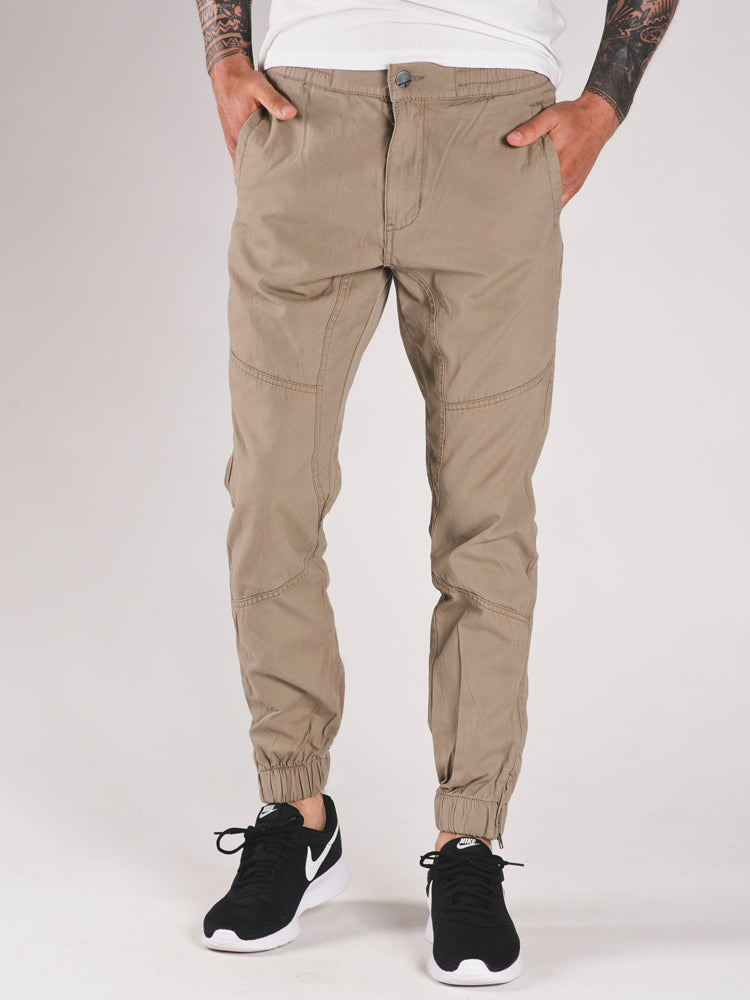 MENS CANVAS JOGGERS - CLEARANCE