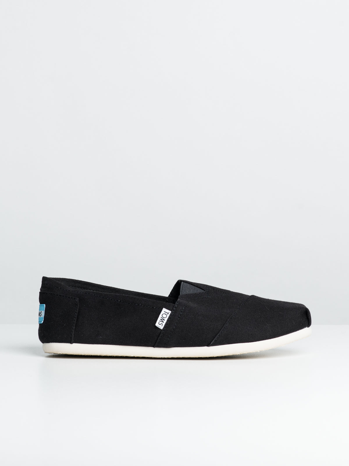 MENS CLASSICS BLACK CANVAS SLIP-ONS