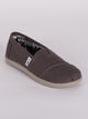 TOMS KIDS CLASSICS GREY CANVAS  - CLEARANCE - Boathouse