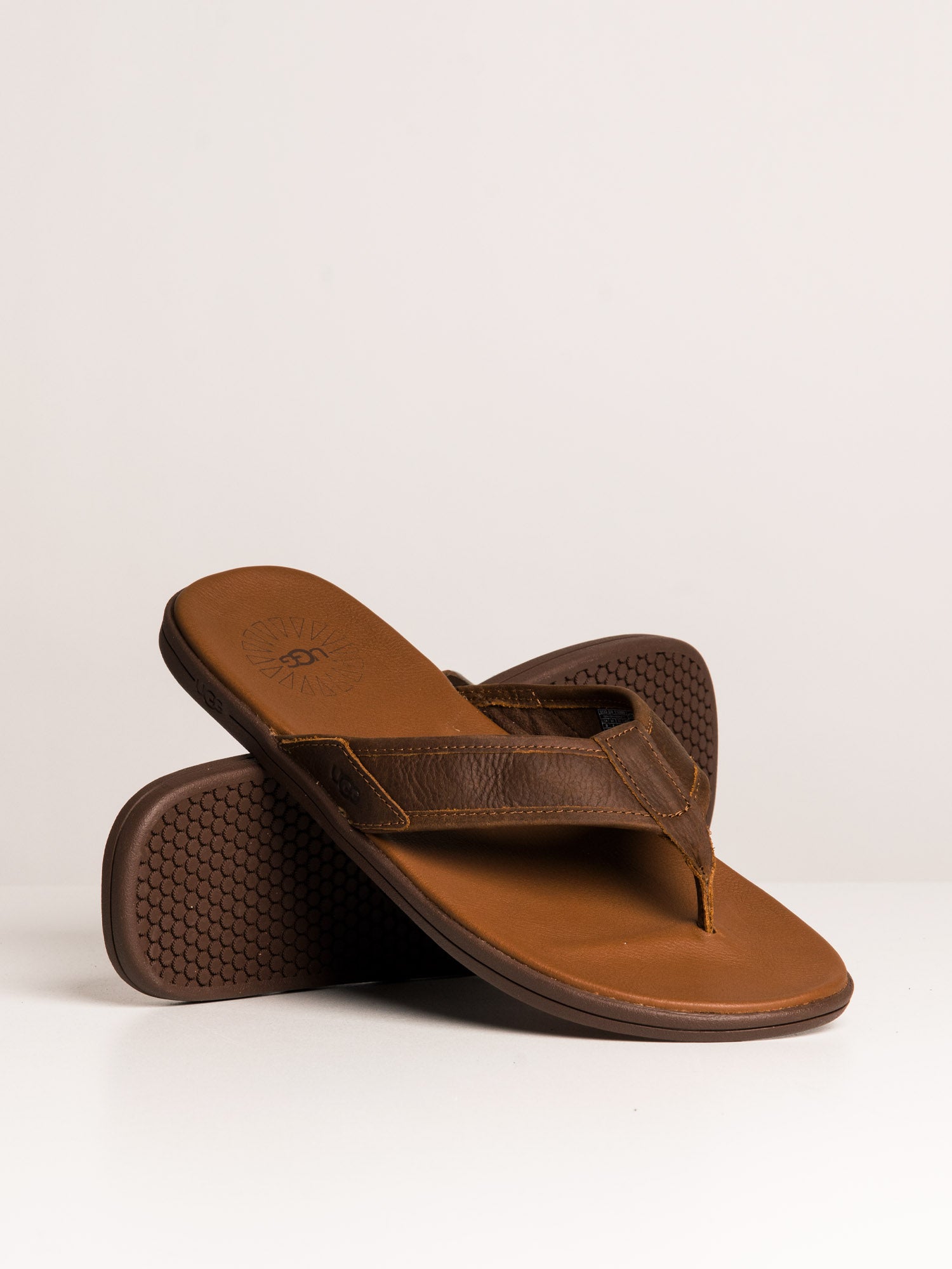 MENS UGG SEASIDE FLIP FLOP LEATHER SANDAL - CLEARANCE