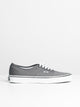 VANS MENS VANS AUTHENTIC PEWTER/WHITE SNEAKER - CLEARANCE - Boathouse