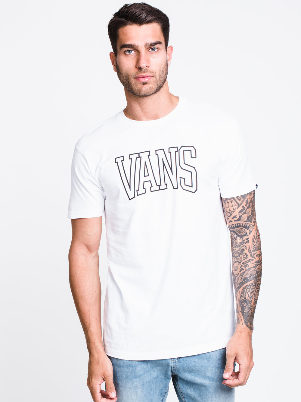 MENS SVD UNIVERSITY SHORT SLEEVET-SHIRT- WHITE - CLEARANCE