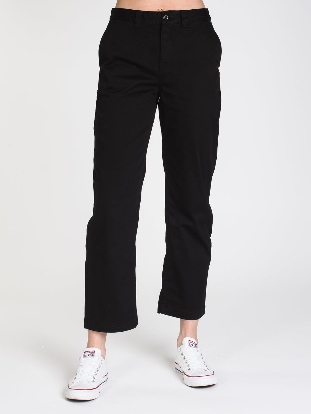 WOMENS AUTH CHINO PANT - BLACK - CLEARANCE