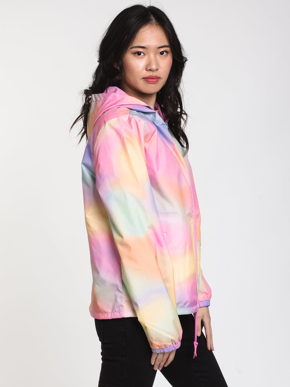 WOMENS REV OUT COACHED JACKET - TIE DYE - CLEARANCE