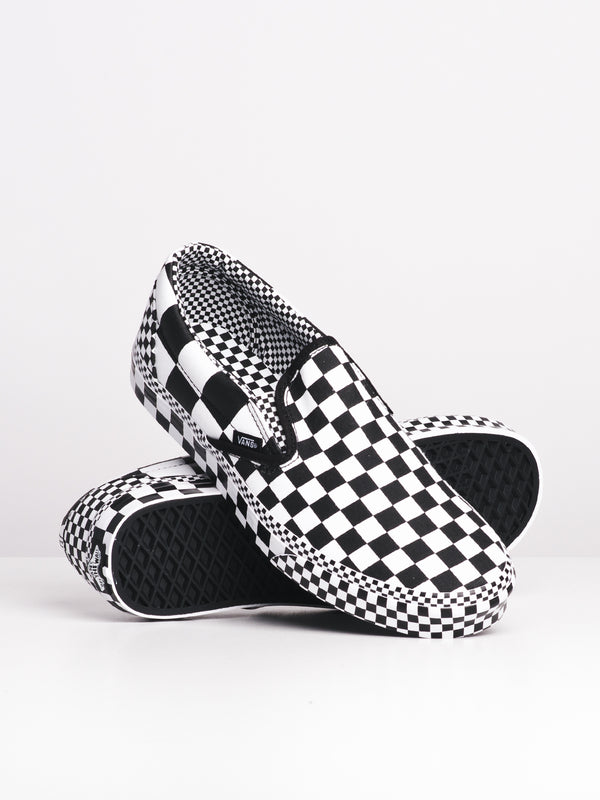 MENS CLASSIC SLIP-ON - ALL OVER PRINT CHECKER - CLEARANCE