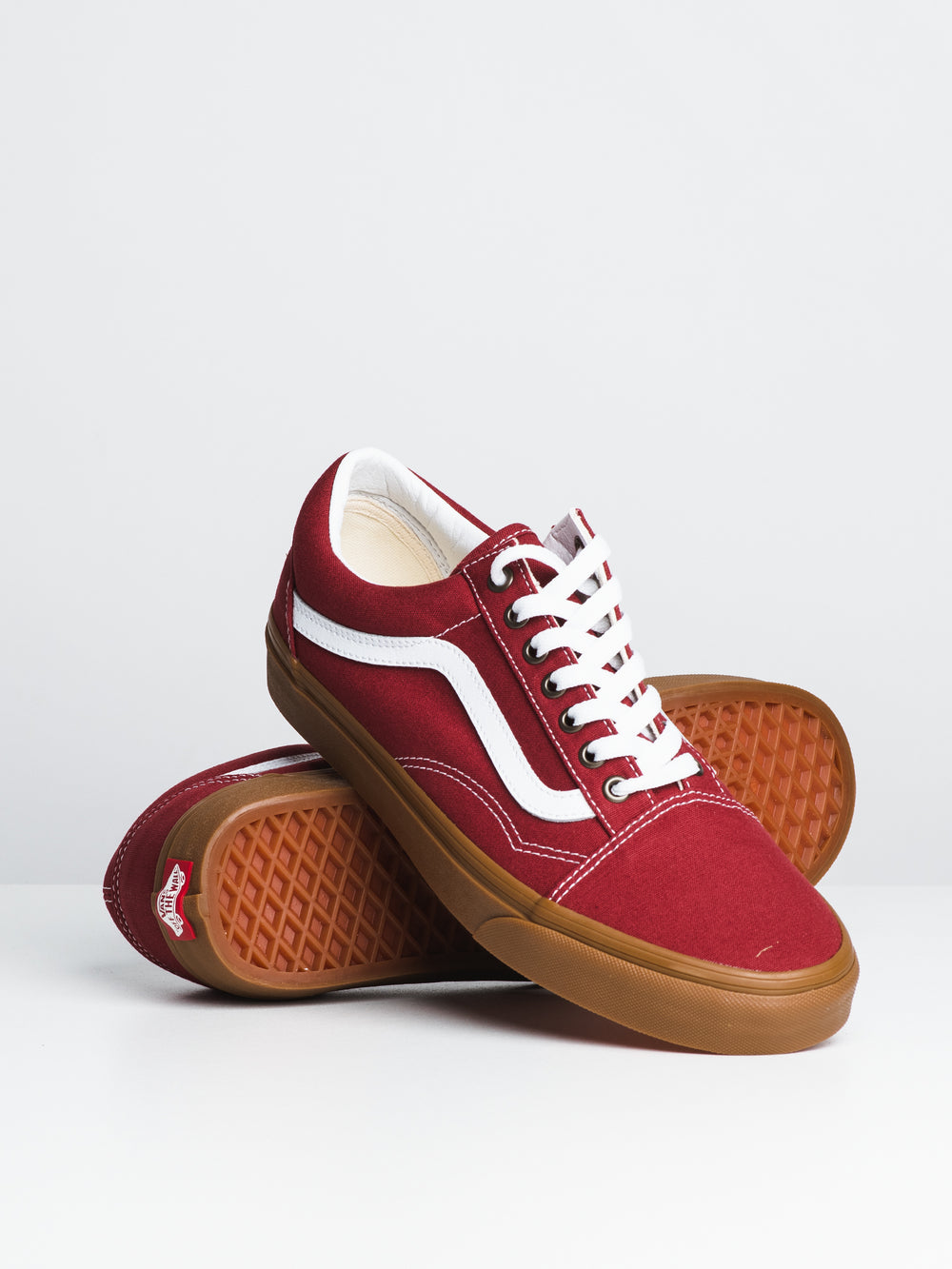 MENS OLD SKOOL - ROSEWOOD/WHITE - CLEARANCE