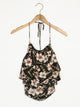 VOLCOM WOMENS COCO HALTER CAMI - FLORAL - CLEARANCE - Boathouse