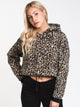 VOLCOM WOMENS KNOT IT PULLOVER HOODIE- LEOPARD - CLEARANCE - Boathouse